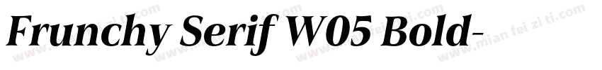 Frunchy Serif W05 Bold字体转换